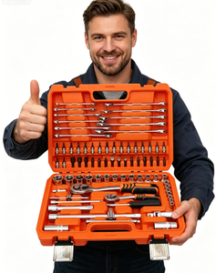 Juego de Llaves de Tubo de Acero de 78 Piezas, Juego de Reparación de Automóviles con Trinquete de 72 Dientes y Estuche de Transporte, Herramientas de Cromo Vanadio - Product Image 2