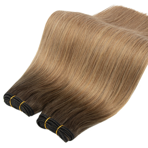 Extension di Capelli Umani Remy a Onda Naturale, Vendita Calda, Trama di Capelli Vergini da Un Solo Donatore, Allineamento Cuticolare, Doppio Spessore - Product Image 6