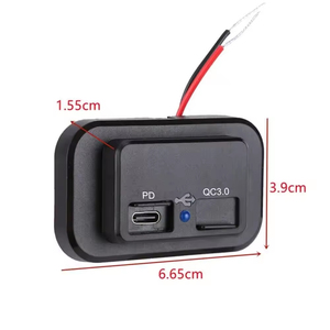 Nhà Máy 12V/24V Kép Type-C Cổng USB Sạc Xe Hơi 18W Qc3.0 30W Pd3.0 Nhanh Chóng Sạc Xe Buýt Ổ Cắm Công Nghiệp Sử Dụng 3.1A Nhanh Chóng - Product Image 6