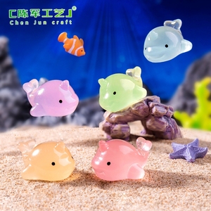 Figurine lumineuse de <span class=keywords><strong>baleine</strong></span> à une <span class=keywords><strong>corne</strong></span>, micro-paysage, nouveau produit transfrontalier, accessoires décoratifs suspendus à faire soi-même, mini - Product Image 3