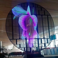 Écran vidéo transparent LED P3.91 haute luminosité, pleine couleur, indice de protection IP65, pour la publicité en magasin en intérieur