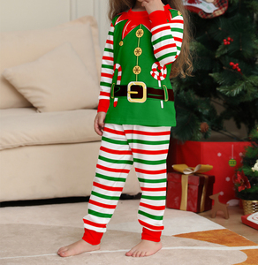Noël Parent-enfant <span class=keywords><strong>tenue</strong></span> elfe Costumes personnalisé imprimé mignon fête <span class=keywords><strong>de</strong></span> noël vêtements <span class=keywords><strong>de</strong></span> nuit en gros nouvel an famille Match <span class=keywords><strong>tenue</strong></span> - Product Image 2