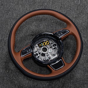 Volante de Fibra de Carbono Forjado Negro, Modelo Base Personalizable para <span class=keywords><strong>Audi</strong></span> <span class=keywords><strong>Q</strong></span> C8 A1 A3 A4 A5 A6 A7 A8 B6 B7 B8 B9 C6 C7 TT R8 - Product Image 1
