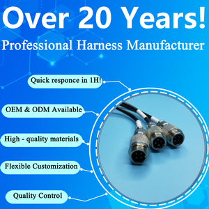 ODM OEM Cáp M16 gx16 Cáp 4pin 5pin 8Pin 12pin 17pin dây nịt nam/Nữ nối cáp lắp ráp - Product Image 6