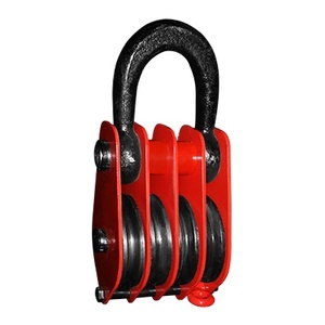 Gancho de polea de elevación de una sola rueda resistente Rodillo de gancho de polea de hierro de 1-5 toneladas para cuerda de alambre para <span class=keywords><strong>ruedas</strong></span> giratorias - Product Image 4