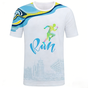 เสื้อยืดแขนสั้นออกกำลังกาย ระบายอากาศ แห้งเร็ว ซับเหงื่อ ผลิตจากโพลีเอสเตอร์ สำหรับเล่นกีฬา วิ่ง ฟิตเนส ยิม แบบลำลอง - Product Image 2