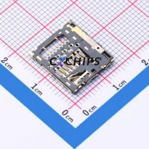 MR-1207-P8 SD Card / Memory Card Connector SMD Connector Self-Return Type MicroSD Card (TF Card) Card Holder 1.29mm - Product Image 2