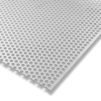 Tôle perforée en métal de 2 mm d'épaisseur, maille à trous ronds de 1 mm et 2 mm, plaque en acier inoxydable 304 316, tôle perforée en aluminium