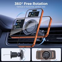 Support magnétique pour téléphone de voiture en gros, commande en gros, aimant puissant N55, rotation à 360° °   Rotation, compatible avec le dropshipping, tous les smartphones