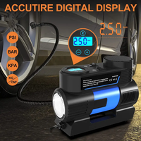Compresseur d'air de gonflage de pneus Portable compact 150 PSI 12V pompe à air électrique pour pneus de voiture arrêt automatique jauge PSI numérique
