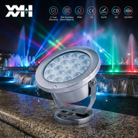 Hittebestendige SS316L IP68 RGBWA LED onderwater spotfonteinverlichting voor grootschalige projecten aan zeegelegen fonteinen
