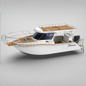 Yacht de pêche de luxe en aluminium soudé de 8 m avec cabine pour loisirs et vente - Product Image 6