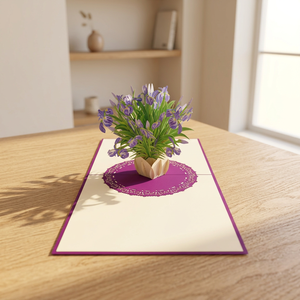 Meilleur choix pour la Saint-Valentin et Thanksgiving : Carte pop-up 3D irisée, artisanale, design personnalisé, artisanat en papier, tendance du Vietnam - Product Image 2