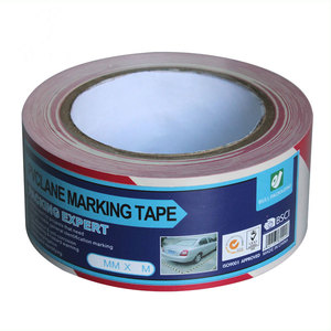 เทปพีวีซีกันน้ำสำหรับงานจราจร เทปเตือนภัยสำหรับพื้นอุตสาหกรรมแบบหนา เสริมความแข็งแรง ติดแน่นด้วยแรงกด - Product Image 2