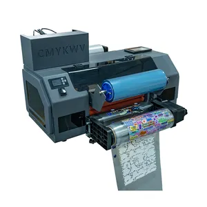 Fabricante de origen 30cm A3 3 xp600 etiqueta adhesiva impresión UV DTF impresora todo en uno