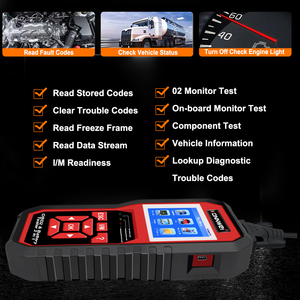 Lecteur de code et testeur de <span class=keywords><strong>batterie</strong></span> 2-en-1 multilingue OEM KONNWEI KW870, scanner de moteur OBD2 pour voitures universelles 12V - Product Image 3