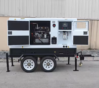 Générateur diesel super silencieux pour usage domestique 50Hz 60Hz 220V 380V 10Kva 20Kva 25Kva Générateur diesel avec remorque