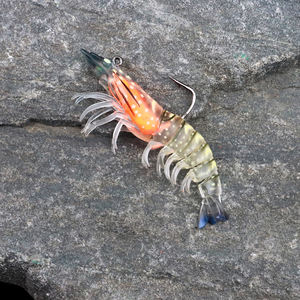 Esche Morbide in PVC a Forma di Gamberetto per Bass, Trota, Tilapia - Uso in Fiume, Lago e Acqua Salata con Amo - Product Image 4