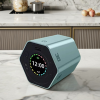 Horloge numérique Minuterie cube magnétique Minuterie de cuisine Hexagone Flip pour étudier la cuisine Exercice Outil polyvalent de gestion du temps