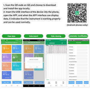 स्मार्ट 7-इन-1 मिट्टी का npk सेंसर यूएसबी इंटरफेस, सटीक कृषि के लिए उपयुक्त - Product Image 6