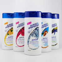 Champú Anticaspa con Esencia Vegetal para Control de Grasa, Inglés/Árabe, 100ml, Tapa Azul, Botella Blanca, Venta al por Mayor, Suministro Directo de Fábrica