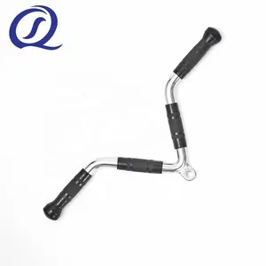 Accesorio Multifuncional para Máquinas de Gimnasio, Barra en <span class=keywords><strong>V</strong></span> para Bíceps y Tríceps con Agarres Redondos de Acero, Goma y TPR - Product Image 3