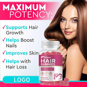 Suplemento orgánico para el crecimiento del cabello con etiqueta privada OEM al por mayor, gominolas de biotina, gominosas, vitaminas para la piel y las uñas del cabello - Product Image 3