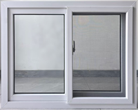 Ventana Corredera de PVC de Primera Calidad con Diseño Francés, Insonorizada, con Malla de Acero Inoxidable y Garantía de por Vida para Apartamentos Modernos