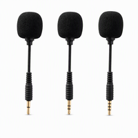 Microphone à condensateur filaire mini TS/TRS/TRRS Plug-and-Play pour le gaming, compatible avec téléphone portable, haut-parleur, tablette