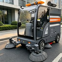 Balayeuse de sols industrielle autopropulsée ZMT E-64 G40 à batterie, grande capacité 240L pour parcs logistiques et entrepôts