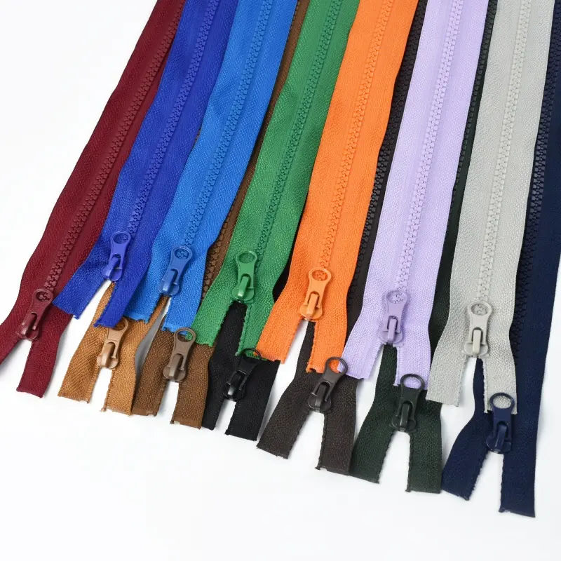 Meetee AP177 5 # accesorios de costura bolsa de extremo abierto reparación cremalleras chaqueta dientes de plástico ropa de colores reemplazo resina cremallera