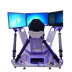 Simulateur de réalité virtuelle de course automobile avec plateforme de mouvement à 6 degrés de <span class=keywords><strong>liberté</strong></span>, 3 écrans intérieurs, machine de jeu en métal, divertissement éducatif - Product Image 5