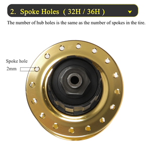 Moyeux à billes BLOOKE pour VTT, 7/8/9/10/11 vitesses, 32-36 trous, moyeux à dégagement rapide pour freins à disque à six boulons, accessoires <span class=keywords><strong>de</strong></span> vélo - Product Image 6