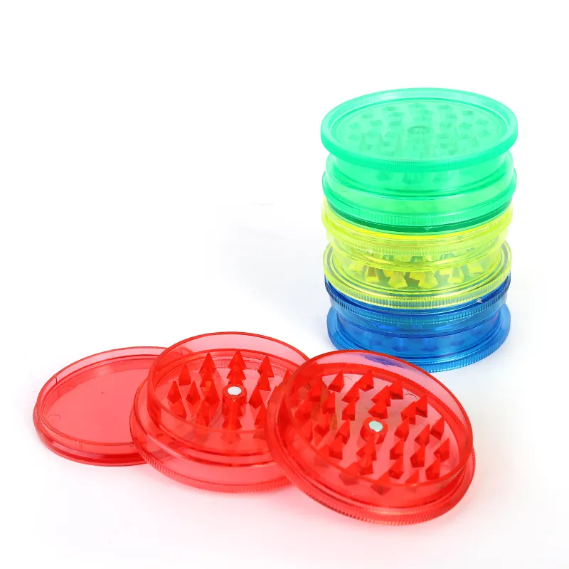 Yiwu Jiju JL-005J Wholesale High Quality Cheap Custom Plastic Herb Grinder Tobacco Grinder Herb