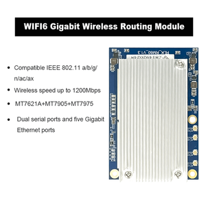 Módulo de enrutamiento inalámbrico Gigabit MT7621A + MT7905 + MT7975 OpenWrt WiFi6 AX Gigabit 5G, enrutador WiFi de doble banda para punto de acceso, a la vez, a la venta - Product Image 4