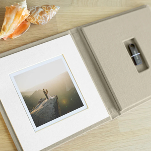 Boîte USB en lin personnalisée emballage de photographie de mariage étui USB personnalisé cadeau de photographe <span class=keywords><strong>Album</strong></span> de stockage de mémoire - Product Image 6