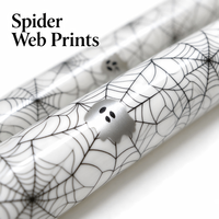 Halloween 2026 Nouveau Design Pailles Réutilisables en PP Imprimées Motif Toile d'Araignée 12 Pouces Sans BPA Qualité Alimentaire LFGB
