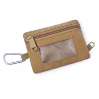 Dompet gantungan kunci Wanita Pria, dompet koin minimalis kanvas modis, tempat kartu kredit ID, kantung koin ritsleting kecil