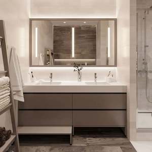 Mueble de Baño de Diseño Personalizado con Lavabo, Muebles de Baño Elegantes - Product Image 3