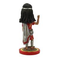 Résine personnalisée Artisanat Bobblehead Indien Statues Personnage de Dessin Animé Sculptures Décorations Intérieures Athlète Souvenirs