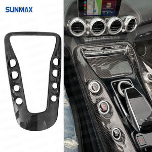 Couverture de panneau de Console <span class=keywords><strong>centrale</strong></span> de changement de vitesse de garniture intérieure en Fiber de carbone sèche Sunmax pour Mercedes Benz <span class=keywords><strong>AMG</strong></span> <span class=keywords><strong>GT</strong></span> 2015 2016 2017 2018 - Product Image 2