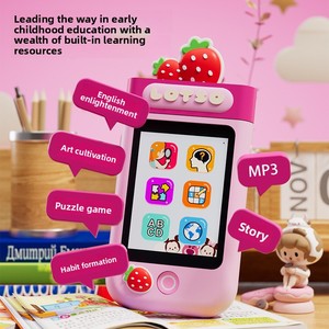 I9 pour l'éducation précoce, jouet en plastique, mini caméra avec enregistrement photo et vidéo à 180°, smartphone à écran tactile pour enfants - Product Image 3
