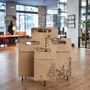 Bolsas de Regalo de Papel Kraft de Lujo Ecológicas al por Mayor para Bodas, Eventos Navideños, con Logotipo Personalizado en Relieve, Cinta de Supermercado - Product Image 2