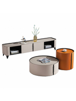 Table basse en bois massif Lovein de style crème minimaliste moderne, meuble TV de luxe, mobilier de salon en bois haut de gamme