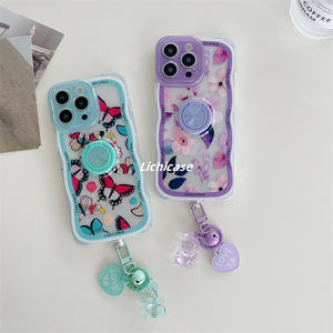 Étui Lichicase avec porte-bague, étui Fashion Girl pour étui Infinix Spark go <span class=keywords><strong>2023</strong></span> avec bracelet - Product Image 6