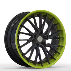ล้อแม็กแบบ2ชิ้น3ชิ้นขอบล้อสีเขียวขอบล้อสำหรับรถสุดหรูซาสตันมาร์ติน <span class=keywords><strong>V8</strong></span>แบบพิเศษ - Product Image 1