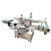 Machine d'étiquetage automatique double face auto-adhésive pour bouteilles plates
