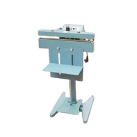 Machine de scellage verticale électrique CHPSF-300X2 à pédale pour sacs plastiques, avec cadre en aluminium et chauffage direct, pour l'habillement