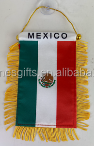 Drapeau mexicain à main de 10*15 cm (4*6 pouces), en soie, plastique, vinyle, nylon, en stock pour les agences de voyage - Product Image 5