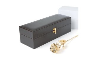 ดอกกุหลาบธรรมชาติเคลือบทอง 24K บรรจุภัณฑ์หรูหรา ของตกแต่งดอกไม้จริง ของขวัญสำเร็จการศึกษา วันพ่อ งานแต่งงาน ของขวัญสุดโรแมนติก - Product Image 4